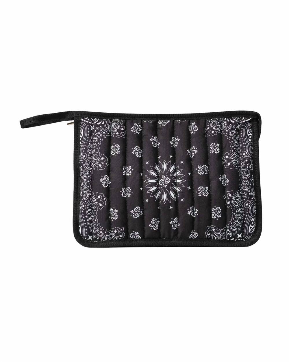 NEW HAUTE SHORE women's bandana pouch in beau black